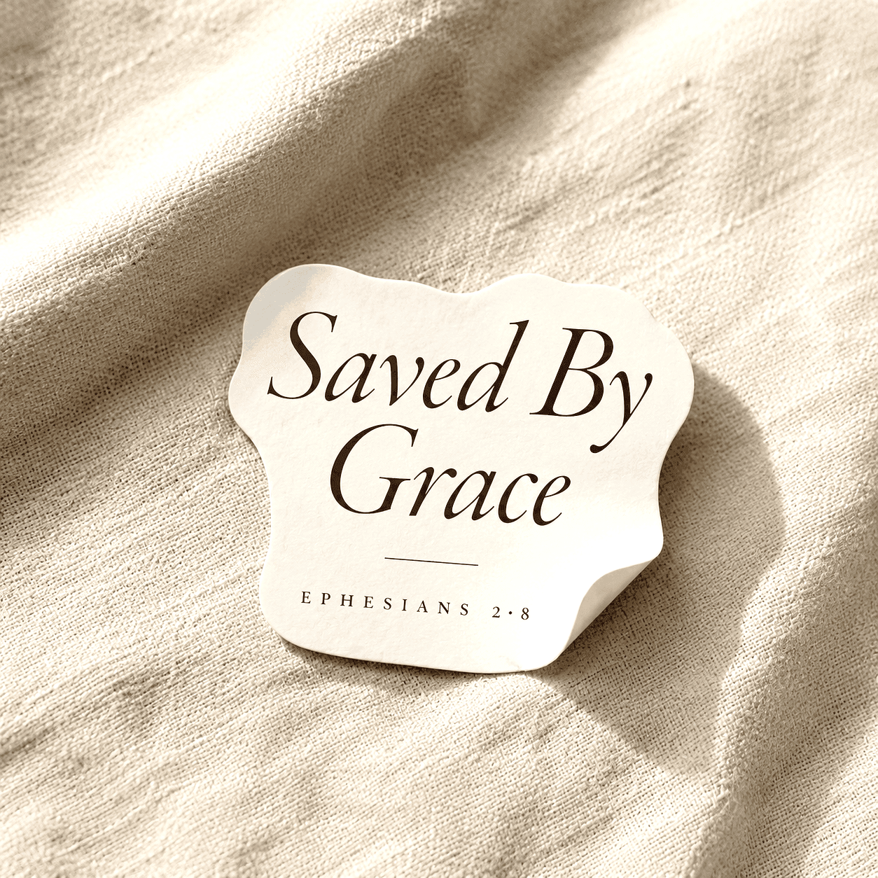 Saved By Grace Sticker, image 2