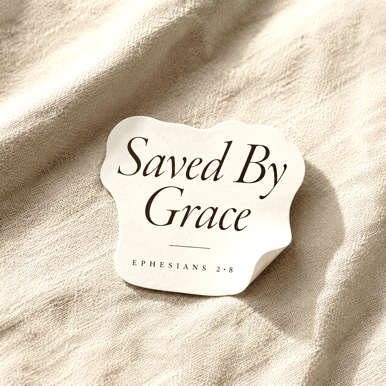 Saved By Grace Sticker, image 1