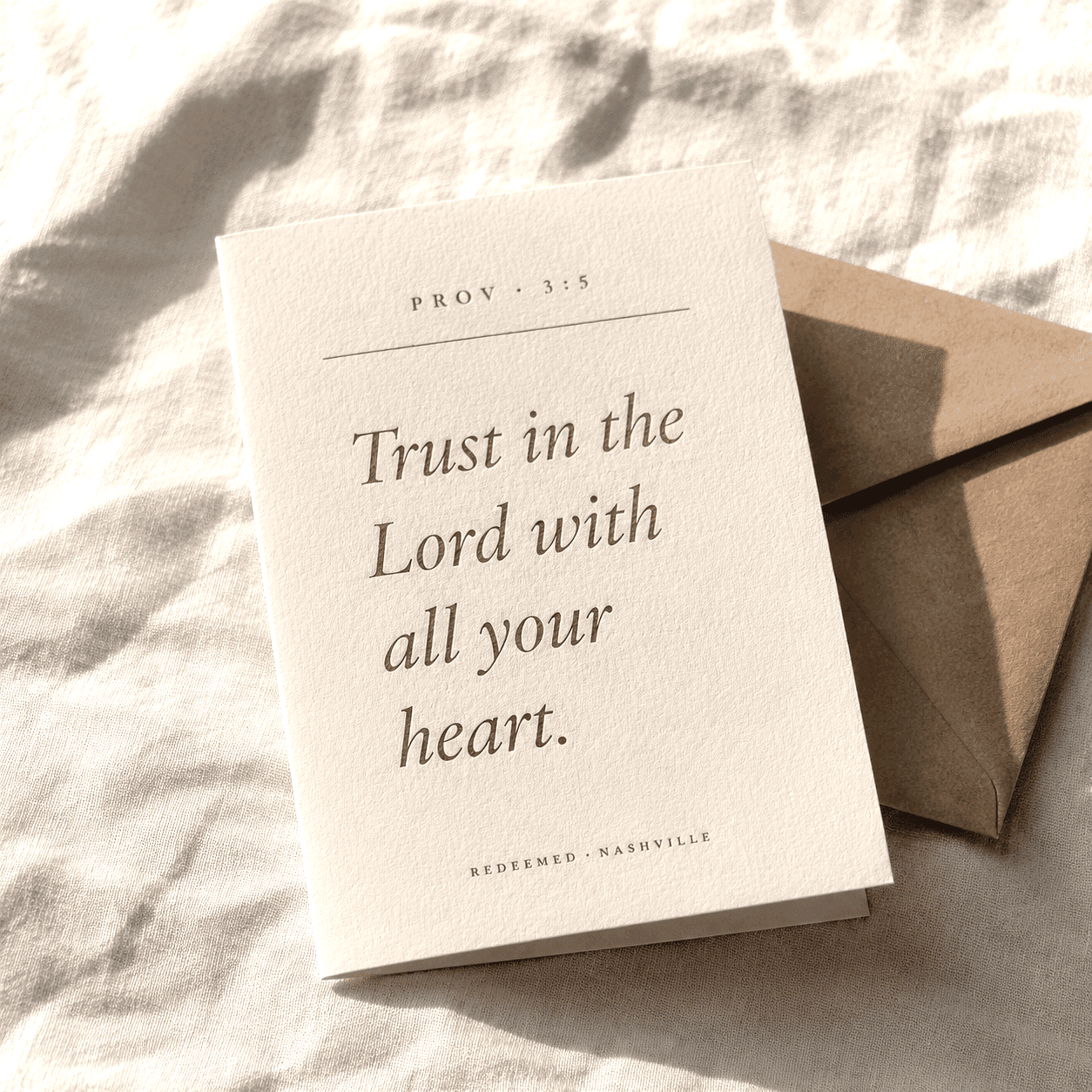 Proverbs 3:5 Card, image 1
