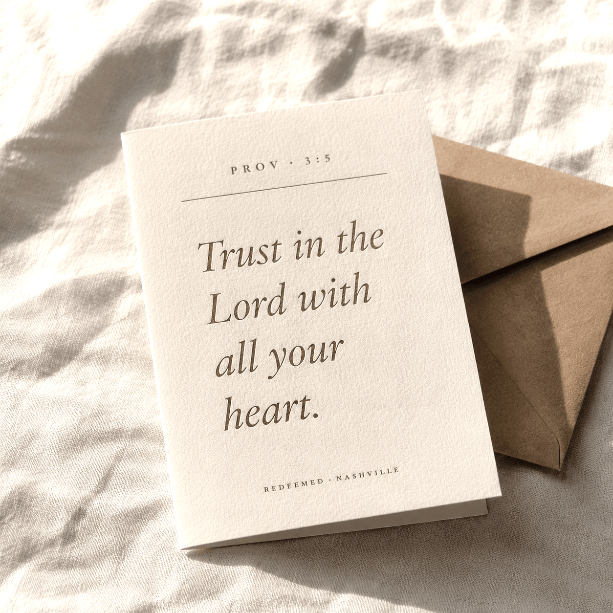 Proverbs 3:5 Card
