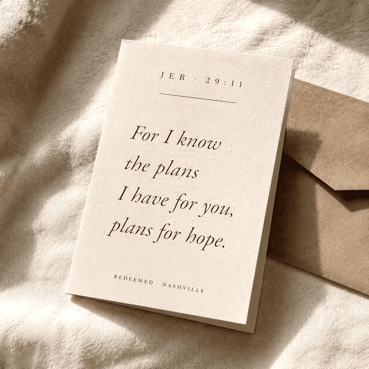Jeremiah 29:11 Card, image 1