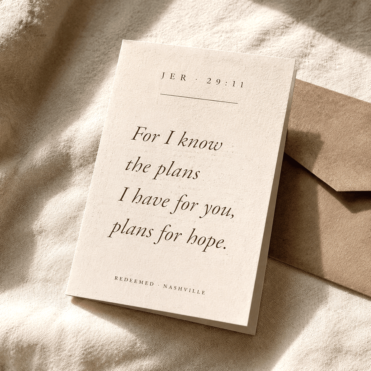 Jeremiah 29:11 Card
